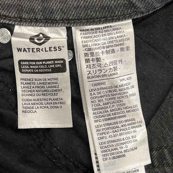 Levis Silvertab Jeans Womens Size 31x27 Gray Denim Relaxed Fit High Waisted Mom - Picture 10 of 12